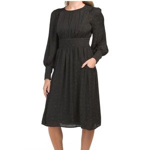 Max Studio Jacquard Midi Dress